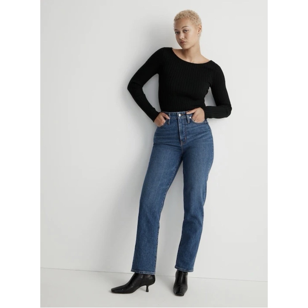 Madewell Curvy Perfect Vintage Straight Jeans Mayfield Wash High‎ Rise Size 30